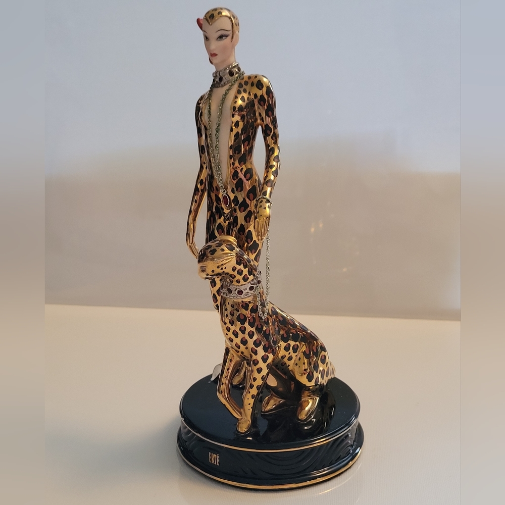 ERTE "leopard  "limited no.A8094 fine porcelain hand painted  The Frankl…